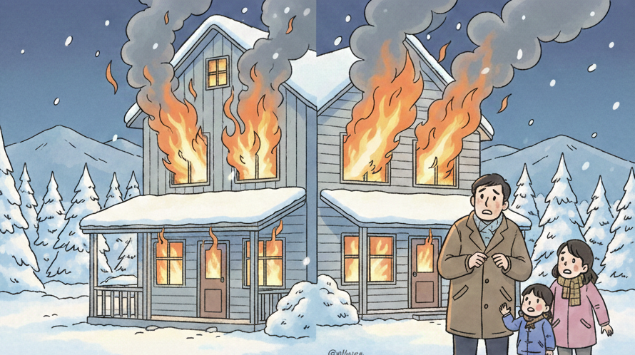 火災は冬に増えやすい